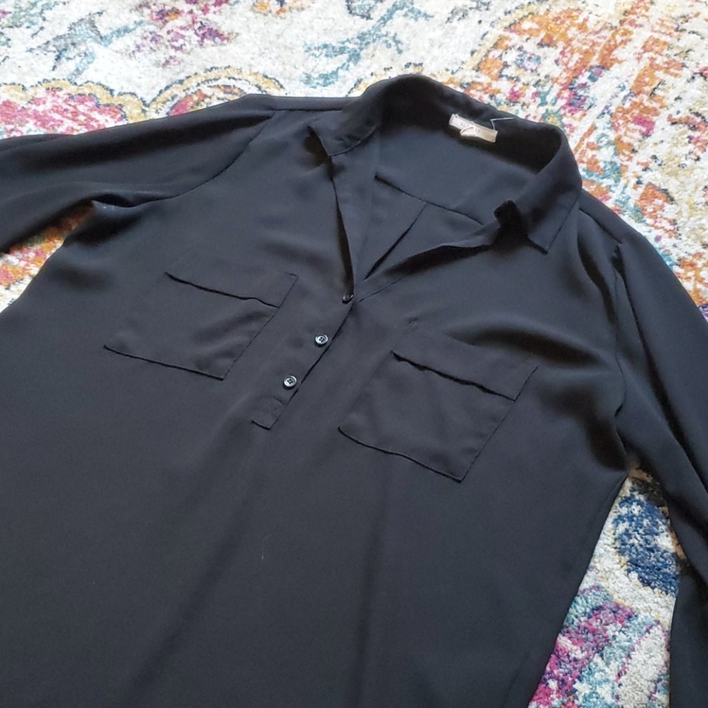 Black Popover Tunic